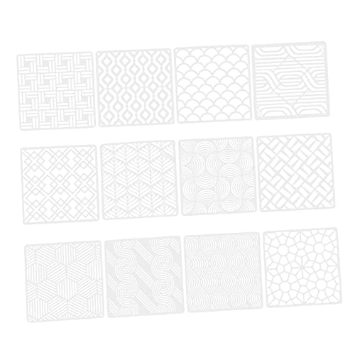 DIYEAH 12Stücke Geometrische Schablonen Wiederverwendbare DIY Malvorlagen Für Wand Und Möbelgestaltung Hochwertige Fliesenschneidemalervorlagen Für Erwachsene DIYEAH 12Stücke Geometrische Schablonen Wiederverwendbare DIY Malvorlagen Für Wand Und Möbelgestaltung Hochwertige Fliesenschneidemalervorlagen Für Erwachsene von DIYEAH