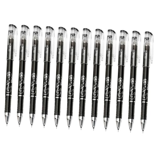 DIYEAH 12st Löschbarer Gelstift Kugelschreiber Blau Stift Mit Löschbarer Signierstift Sternbild Schreibfeder Schreibwaren Gel-tintenstift Einziehbarer Stift Plastik Black von DIYEAH