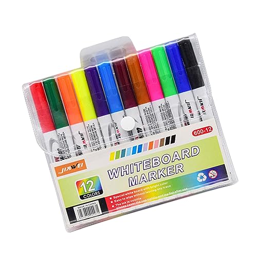 DIYEAH 12st Wasser Schwimmender Stift Pinselstift Mit Spitzen Kreidemarker Whiteboard-stifte Tafelmarker Whiteboards Für Kinder Trocken Abwischbarer Marker Pinselmarker Plastik von DIYEAH