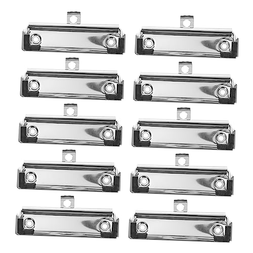 DIYEAH 15er Set Klemmbrett Clips 10cm Robuste Bürobedarf Clips Für Dokumente Dateiablage Und Präsentationen Schwerlast Klemmbrett Zubehör 100x30mm von DIYEAH