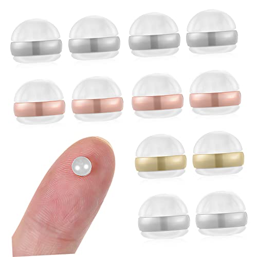 DIYEAH 16 Stück Teiliges Ohrstecker Verschlüsse Transparentem Silikon Sicherer Ersatz und Fixierung für Ohrstecker Creolen und Hängende Ohrringe in Gold Roségold Silber und Stahlfarben DIYEAH 16 Stück Teiliges Ohrstecker Verschlüsse Transparentem Silikon Sicherer Ersatz und Fixierung für Ohrstecker Creolen und Hängende Ohrringe in Gold Roségold Silber und Stahlfarben von DIYEAH