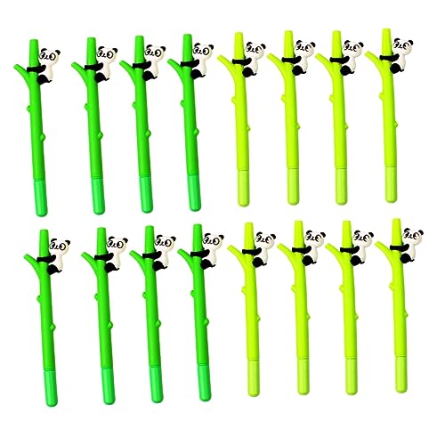 DIYEAH 16St Gelschreiber für Studenten schreibkladde school supplies pen markers schulsachen funny weicher Notizblock Band umwickeln blinken Cartoon-Schreibstift Schulbedarf Green von DIYEAH