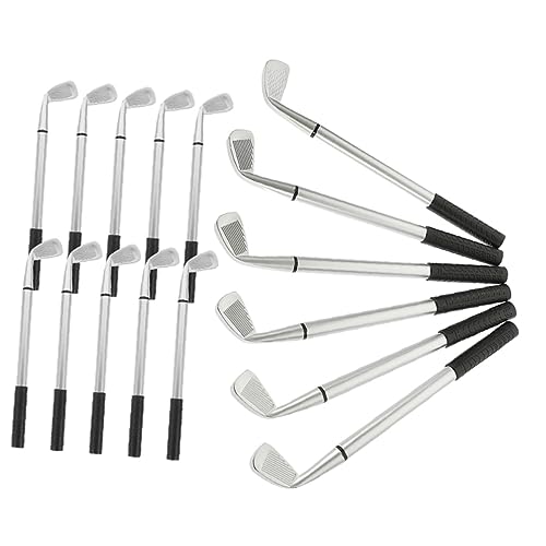 DIYEAH 16st Golf-kugelschreiber Aus Metall Mini-indoor-golf Punkt Schwarze Kugelschreiber Golfkeile Goldener Stift Golf-tee Golf-putting-matte Klebriges Golf Golfstift Verein Stifte Pp von DIYEAH