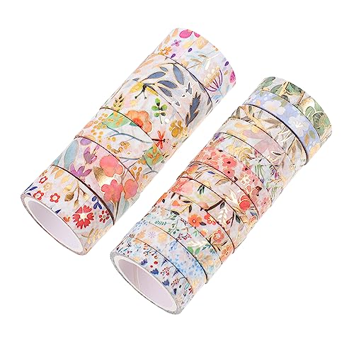 DIYEAH 18 Rollen Washi-Tape Party Dekorationen Lichter Tagebuch-Klebeband Mini the washi tape schulsachen wohnraumdeko geschenksband aufkleber Notizbuchband Klebeband zum Basteln Papier von DIYEAH