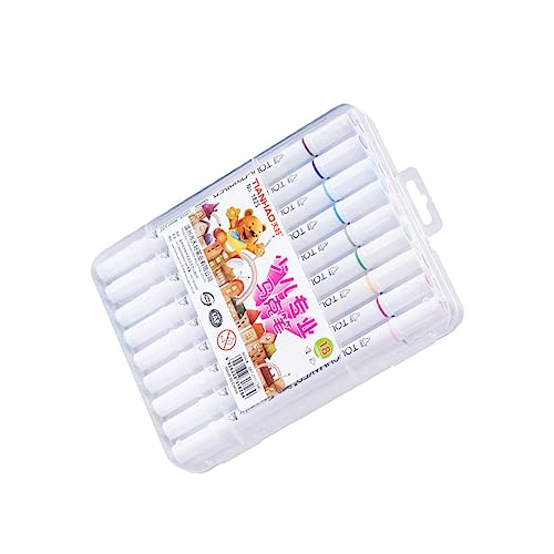 DIYEAH 18 Stück Farbmarker für kindergeschenke Schreibwaren abwaschbare Marker für Glitzermarker Farbstift malen Dual-End-Marker Marker Stift von DIYEAH