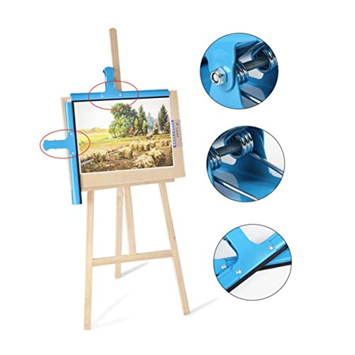 DIYEAH 1Pc Skizzenzubehör Planke Reißbrett Stapler Gouache-Clip freigeben zusammenklappbar Aufhänger Schwimmbad Clips Netz büroklammern Zeichenclip Skizzenclip großer Clip für Skizze Blue von DIYEAH