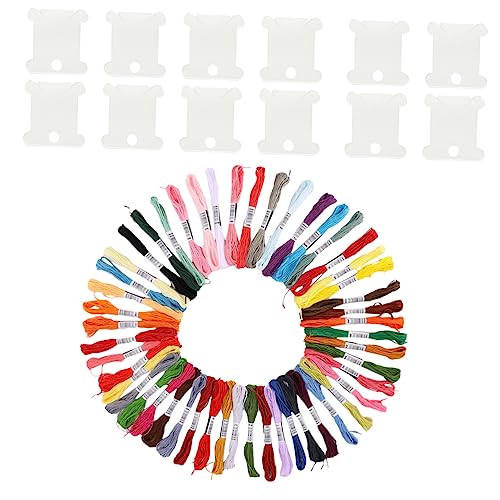 DIYEAH 1Satz Farben Stickgarn Set Baumwolle mit Winding Platten für Kreuzstich und DIY Handarbeiten für Projekte und Freundschaftsarmbänder DIYEAH 1Satz Farben Stickgarn Set Baumwolle mit Winding Platten für Kreuzstich und DIY Handarbeiten für Projekte und Freundschaftsarmbänder von DIYEAH