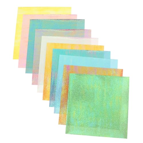 DIYEAH 1Set Glitter Handgefertigt Origami Handgefertigtes Papier Für Origami Hochglanzpapier Für Origami Shimmer Origami Papier Origami Papier Mit Schimmertem Shining Paper Zum von DIYEAH