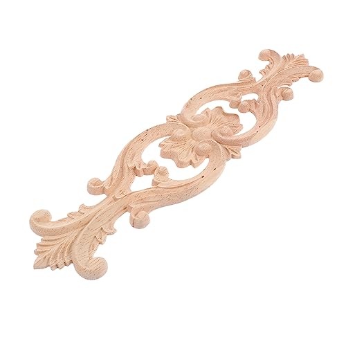 DIYEAH 1Stk Holzschnitzen wandverkleidung wand polsterung decorations woodcarver schrank ecke aufkleber Rosenecken-Onlay schminktisch kaminofen Möbeldekor schicke Holzapplikation Khaki von DIYEAH