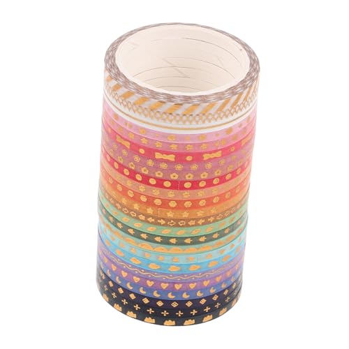 DIYEAH 1set Taschendekorband Papier Klebeband Bastelmaterial Dekoratives Washi Tape Washi-tape Bastelband Washi Tape Zum Aufzeichnen Japanisches Papier 24 Rolls von DIYEAH