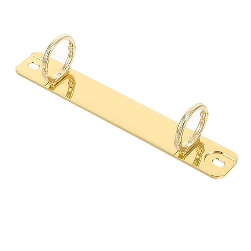 DIYEAH 2 Binderverschluss Ring Locher Fallensteller Bindemittel-Set großes Sammelalbum lose individuation warnweste personalisiert kalanchoe Planer Ordner Binder Bindekämme Metall Golden von DIYEAH