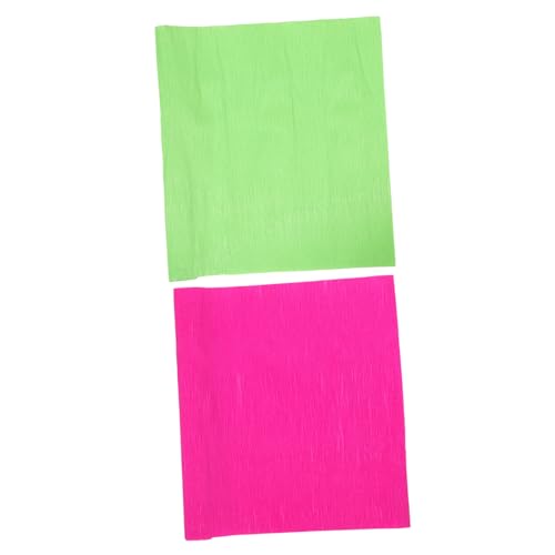 DIYEAH 2 Rollen Buntes Handgemachtes Krepppapier Packpapier Geschenkpapier DIY Basteln Krepppapier Krepps Farbiges Krepppapier Festlicher Korbfüller Geburtstags Krepppapier von DIYEAH