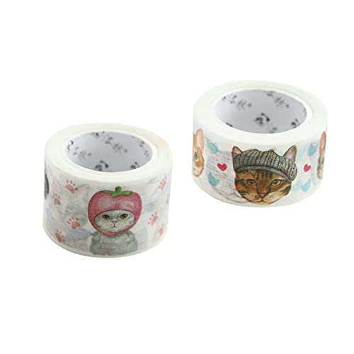 DIYEAH 2 Rollen Zeichentrick-Washi-Tape the washi tape papierklebeband zierband selbstklebend DIY tape Decorative masking tape Washi masking tape tape DIY Washi Tape Washi-Klebeband von DIYEAH