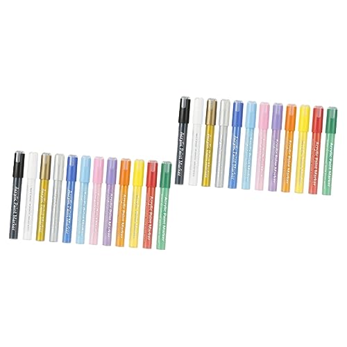 DIYEAH 2 Sätze Acrylmarker Einziehbar Berühren Gel Zeichnung Malen Pastell Zeichnen Von Markern Für Schüler Aquarellstifte Scrapbooking Zeichenstifte Bastelstifte Pp 12 Stück * 2 von DIYEAH