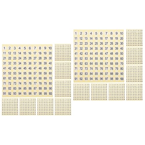 DIYEAH 2 Sätze Aufklebernummern Vielzweckleiter Nummern Aufkleber Thermal- Aufkleberpapier Registerkarten Buchstaben Sticker Aufkleber Für Nummernschilder Nummernaufkleber 15 Blatt * 2 von DIYEAH