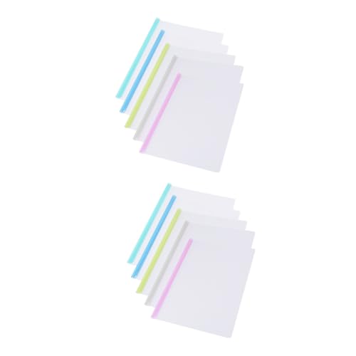 DIYEAH 2 Sätze Bericht Binder Ordnerabdeckung Bericht Deckt A4 Dokumentenmappe A4-papierhalter Abdeckung Mit Clip Abdeckungen Mit Befestigungselementen Swing-clip-abdeckung 10 Stück * 2 von DIYEAH