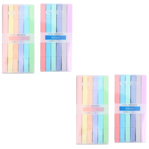 DIYEAH 2 Sätze Doppelseitiger Textmarker Markierstift Zum Hervorheben Praktischer Textmarker Briefpapier Set Schreibwaren Set Schreibutensilien Textmarker Marker Plastik 12 Stück * 2 von DIYEAH