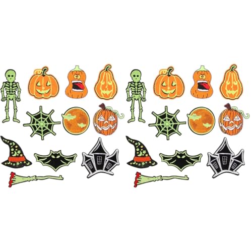 DIYEAH 2 Sätze Flicken zum Reparieren von Kleidung Rucksack-Aufnäher für Mädchen Patches aufnähen Hose halloween dekoration halloween decoration Flecken Kleidungsreparatur Patch Polyester von DIYEAH