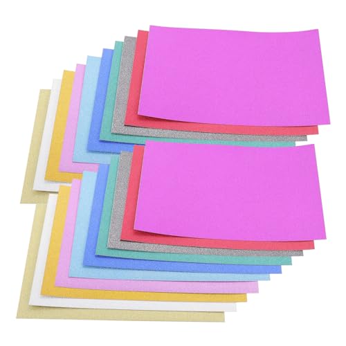 DIYEAH 2 Sätze Geprägtes Papier Kreativpapier Papierschere Tapetenschere Schrenzpapier Schneidepapier Kartonpapier A4-karton Bunter Karton Handgefertigter Karton Papierstau 40 Blatt * 2 von DIYEAH