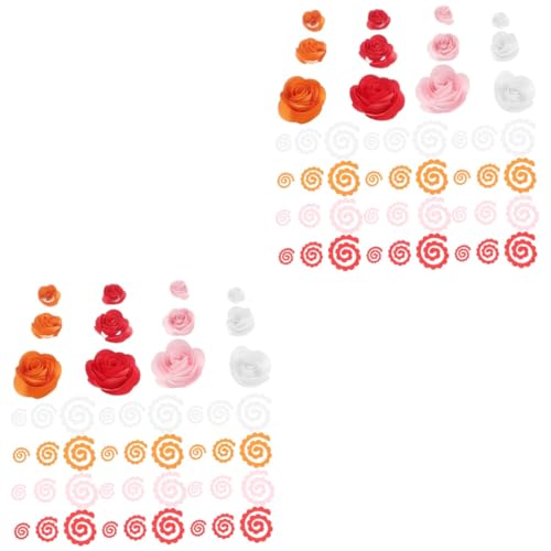 DIYEAH 2 Sätze Gequillte Papierrosen Bastelset Basteln Für Papierwerkzeuge Papiersternstreifen Druckerpapier Papierherstellungssets Für Erwachsene Papierblumen 120 Stück * 2 von DIYEAH