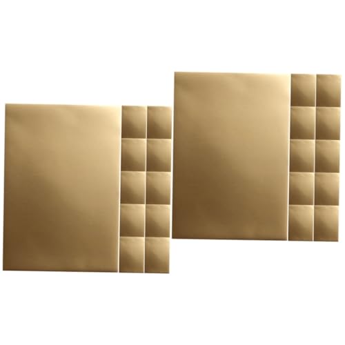 DIYEAH 2 Sätze Goldene Kartonsterne Papierstreifen Doppelseitiges Klebeband Bastelseidenpapier Ries Goldpapier Schwarzes Konstruktionspapier Basteln Faltpapier Farbiges Papier 25 Blatt*2 von DIYEAH