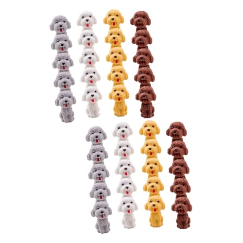 DIYEAH 2 Sätze Hundebleistift Radiergummi Hundedecke Schnelltrocknende Hunde Pipi Matten Windeln Hundeform Radiergummi Hundeornament Tier Radiergummi Welpen 20 Stück * 2 von DIYEAH