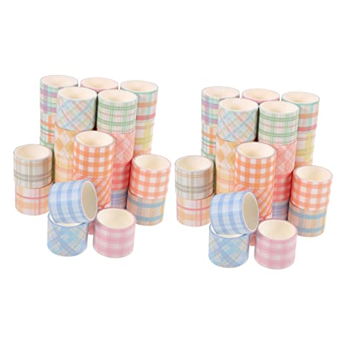 DIYEAH 2 Sätze Kariertes Washi Tape Blumenband Punkt Klebeband Basteln Für Bastelmaterial Für Dekoratives Bastelband Dekorative Klebebänder Japanisches Papier 30 Rollen*2 von DIYEAH