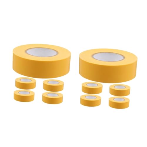 DIYEAH 2 Sätze Kein Klebeband Nützliches Elektrikerband Farbiges Abdeckband Bänder Für Elektrische Geräte Farbiges Packband Farbiges Isolierband-sortiment Pvc Yellow 5 Stück * 2 von DIYEAH