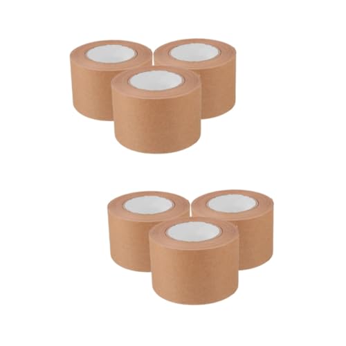 DIYEAH 2 Sätze Kraftpapier Klebeband Kraft Verpackungsband Kraft Verpackungsband Paket Klebeband Kraft Abdeckband Beschreibbares Klebeband Bildrahmenband Versandband 3 Rollen * 2 von DIYEAH