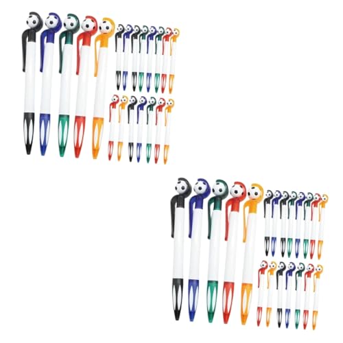 DIYEAH 2 Sätze Kreative Stifte Ballpoint Pen Kugleschreiber Fußball Schreibwaren Fußball Stifte Fußball Bleistifte Kugelschreiber Fußball-goodie-bag-gefälligkeiten Plastik 20 Stück * 2 DIYEAH 2 Sätze Kreative Stifte Ballpoint Pen Kugleschreiber Fußball Schreibwaren Fußball Stifte Fußball Bleistifte Kugelschreiber Fußball-goodie-bag-gefälligkeiten Plastik 20 Stück * 2 von DIYEAH