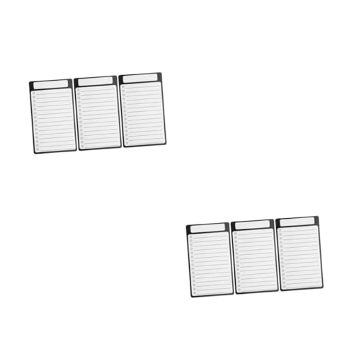 DIYEAH 2 Sätze Memo Nachrichtentafel Notizblöcke Aufkleber Weiße Tafel Reinigungsplaner To Do Whiteboard Magnetische Checkliste Aufgabendiagramm Für Erwachsene 3 Stück * 2 von DIYEAH