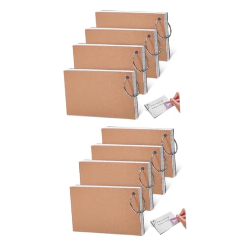 DIYEAH 2 Sätze Ring Palmenkarten Linierte Karteikarten Division Flash-karten Einmaleins-karten Blinken Lernkarten Taschenkarten Linierte Blöcke Wortschatz Karte Papier Weiß 4 Stück * 2 von DIYEAH