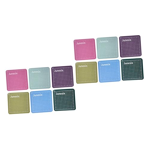 DIYEAH 2 Sätze Rücken Schneiden Muster Zum Schneiden Von Papier Kartenmatte Lackmatte Bastelunterlage Craft Mat Schneidematten Für Bastelarbeiten Bastelschneidematte Pvc 6 Stück * 2 von DIYEAH