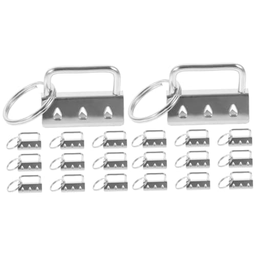 DIYEAH 2 Sätze Schwanzclip Aus Metallgewebe Bookmark Buch Marker Schlüsselbund Beutel Dur-schmuck Armband-schlüsselanhänger Schlüsselband-klemmanhänger Schlüsselanhänger-kit 10 Stück * 2 von DIYEAH