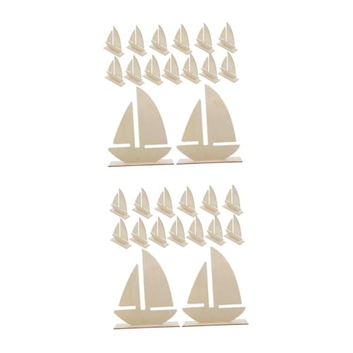 DIYEAH 2 Sätze Segelboot-malschablone Deko-ideen Für Segelboote Segeldekorationen Wohnkultur Dekorationen Aus Papier Pvc- Marinehandwerk Holz Beige 15 Stück * 2 von DIYEAH