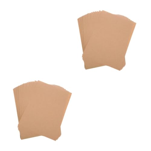 DIYEAH 2 Sätze Selbstklebendes Kraftpapier Druckpapier Nagelaufkleber Papier Für Drucker Druckaufkleber Papier Etikettenaufkleber Klebeetiketten Für Drucker Aufkleber 50 Blatt*2 von DIYEAH