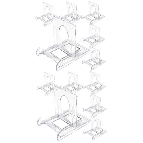 DIYEAH 2 Sätze Spielkartenhalter Staffelei Zur Münzpräsentation Bildständer Ablagen Schreibtischregal Display Kleiner Kartenständer Aufbewahrungsregal Aus Kunststoff Plastik 6 Stück * 2 von DIYEAH