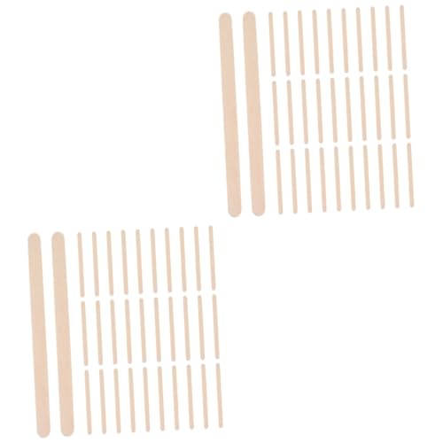 DIYEAH 2 Sätze Stock Wachsstangen Eis Am Stiel Lolly-sticks Zum Basteln Pop Wachsmaschine Pole Bastelstäbchen Hochzeitsdekoration Breite Eisstiele Wachszubehör Birke Beige 250 Stück * 2 von DIYEAH