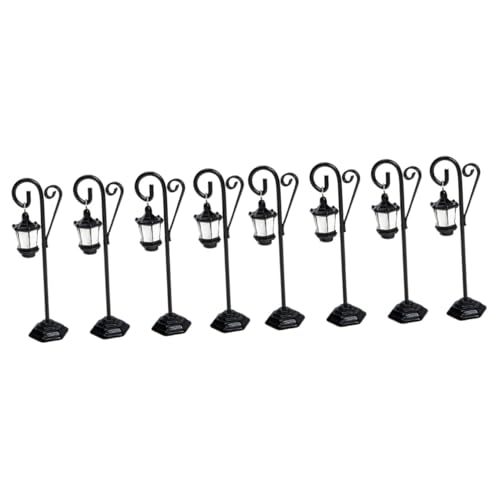 DIYEAH 2 Sätze Straßenlaterne-clip Anzeige Herzen Lüfter Etiketten Faltbar Hochzeitszeichen Namenskarten Blumenhalter Stange Schilderhalter Zahlen 4x6 Metall Black 4 Stück * 2 von DIYEAH