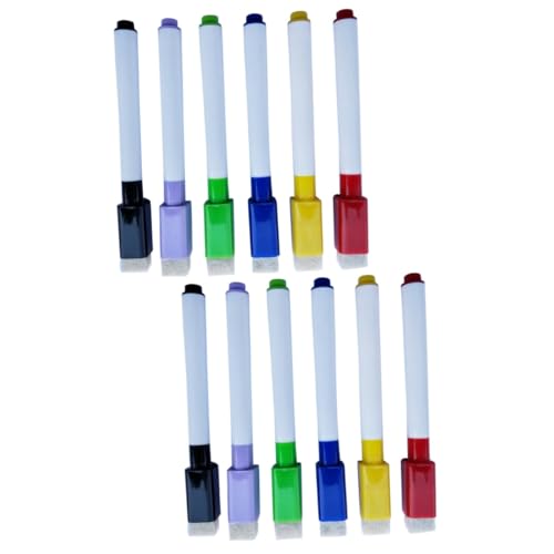 DIYEAH 2 Sätze Trockener Löschstift Weißer, Trocken Abwischbarer Marker Whiteboard-marker Whiteboard Stifte Magnetisch Magnetische Whiteboard-stifte Boardmarker 6 Stück * 2 von DIYEAH