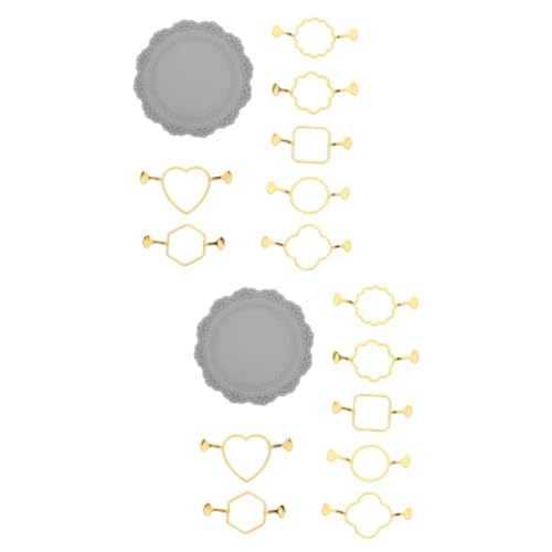 DIYEAH 2 Sätze Wachssiegel-Formen-Set wachssiegel stempel set hochzeitsdekoration wachssiegel set Nasenwachsstifte Kerzenherstellung Kit Wachssiegel-Formbausatz Silikonmatte Kupfer Golden von DIYEAH