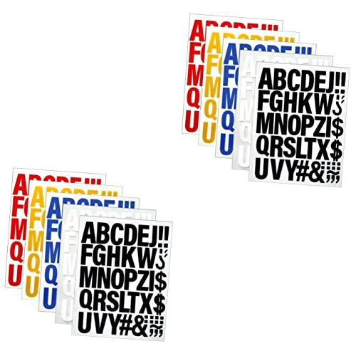 DIYEAH 2 Sätze Wärmeübertragung Alphabet-aufnäher Für Kleidung Benutzerdefinierter Patch Buchstaben Aufnäher Buchstaben Patches Buchstaben Aufkleber Kleidungsstück Patches 5 Stück * 2 von DIYEAH