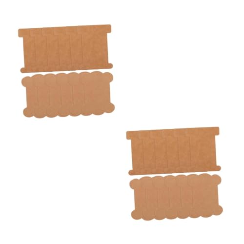 DIYEAH 2 Sätze Wickelplatte Handtuchhaken Care Comb Paddle Boards Stickspule Diy-bastelwerkzeuge Handwerk Zubehör Stickgarnspulen Prägeordner Kraftpapier Chocolate 80 Stück * 2 von DIYEAH