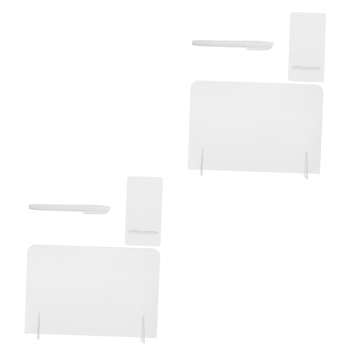 DIYEAH 2 Sets Acryl Notiztafel Zeichenblock Für Whiteboard Skizzenblock Weiße Tafel Für Zeichenbrett Zeichentabletts Für Notiztafel Schulbedarf Kunststoff von DIYEAH