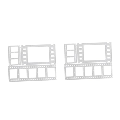 DIYEAH 2 Sets Filmstanzformen Kartenherstellungs Schablonen Stanzmaschine Metallbearbeitung Wiederverwendbare Schablonen Zum Basteln Papier Filmstreifen Stanzformen Stanzformen von DIYEAH