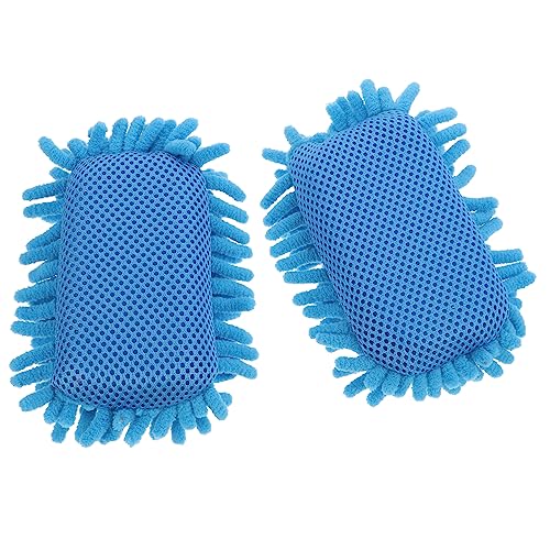 DIYEAH 2 Stk Chenille-Radiergummi Radiergummis Trockenlöscher für weiße Tafeln Planke reinigungsschwamm whiteboard cleaner Tafelwischer Whiteboard-Radierer Chenille und Schwamm Blue von DIYEAH