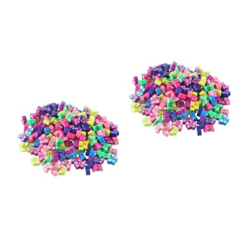 DIYEAH 2 Stück 1 Schmetterlingsperlen aus Polymer für kinderspielzeug beads for jewellery Abstandsanhänger Blattperlen Perlen für Halskette Perlen Hausbedarf Polymer-Ton von DIYEAH