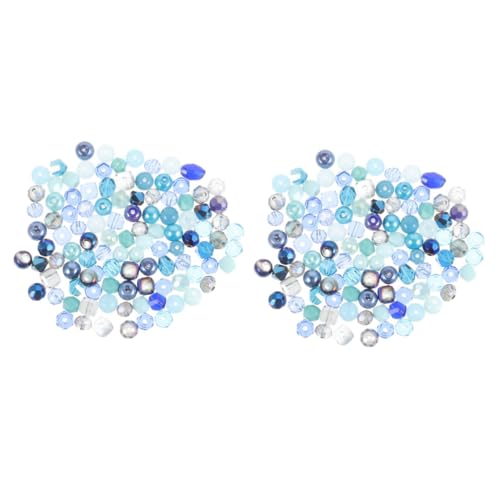 DIYEAH 2 Stück 1 beads for bracelets kristallperlen bausch Bastelzubehör hüpfball Schmuckdraht-Formungsset Perlen für die Herstellung von Armbändern DIY Ohrringe Perlen Acryl Blue von DIYEAH