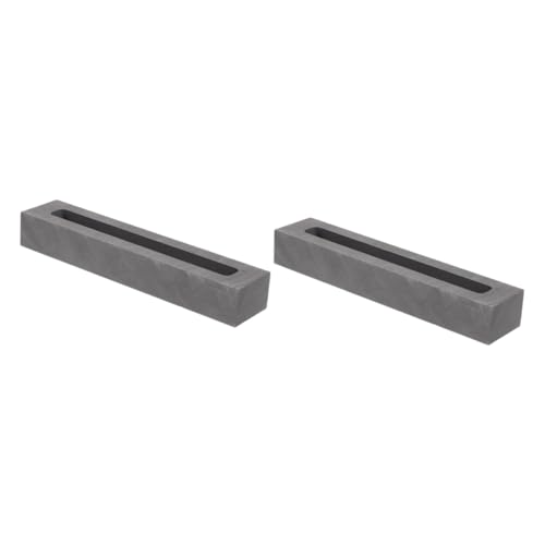 DIYEAH 2 Stück Graphit Gussform für Metallgießen Langgestreckte Graphit Schmelzform für Gold Silber Hochtemperaturbeständig Praktisch für Labor Bildung DIYEAH 2 Stück Graphit Gussform für Metallgießen Langgestreckte Graphit Schmelzform für Gold Silber Hochtemperaturbeständig Praktisch für Labor Bildung von DIYEAH