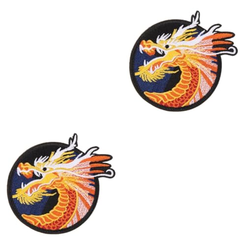 DIYEAH 2 Stück Kreative DIY Flicken Bestickte Aufnäher Patches Für Jacken Drachenhandwerk Drachenornament Stickflicken Applikationen Für Kleidung Zum Aufnähen Kleidung DIY DIYEAH 2 Stück Kreative DIY Flicken Bestickte Aufnäher Patches Für Jacken Drachenhandwerk Drachenornament Stickflicken Applikationen Für Kleidung Zum Aufnähen Kleidung DIY von DIYEAH